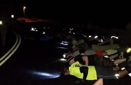 Nighttime at the GoRuck challenge